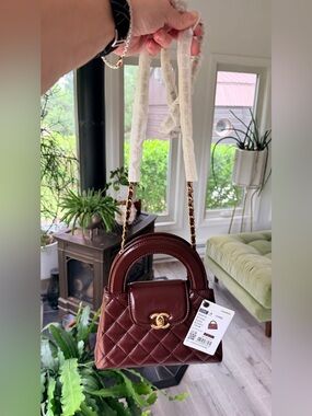 FASHION ‘CC’ Burgundy Mini Nano Handbag NEW/TAGGED/SEALED in it’s Original Box